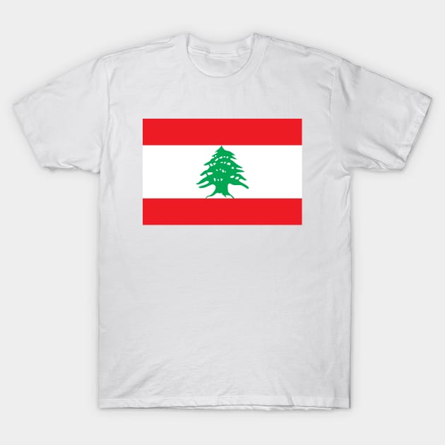 Flag of Lebanon T-Shirt by COUNTRY FLAGS